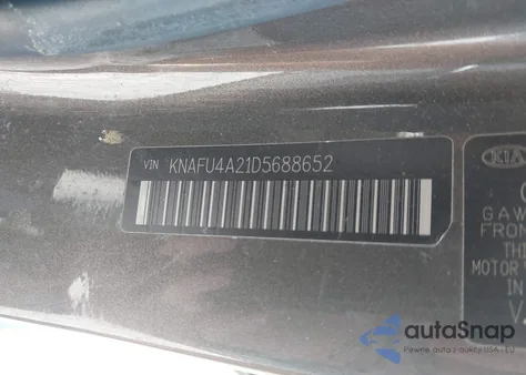 2013 Kia Forte Ex из США, поврежденный, VIN KNAFU4A21D5688652